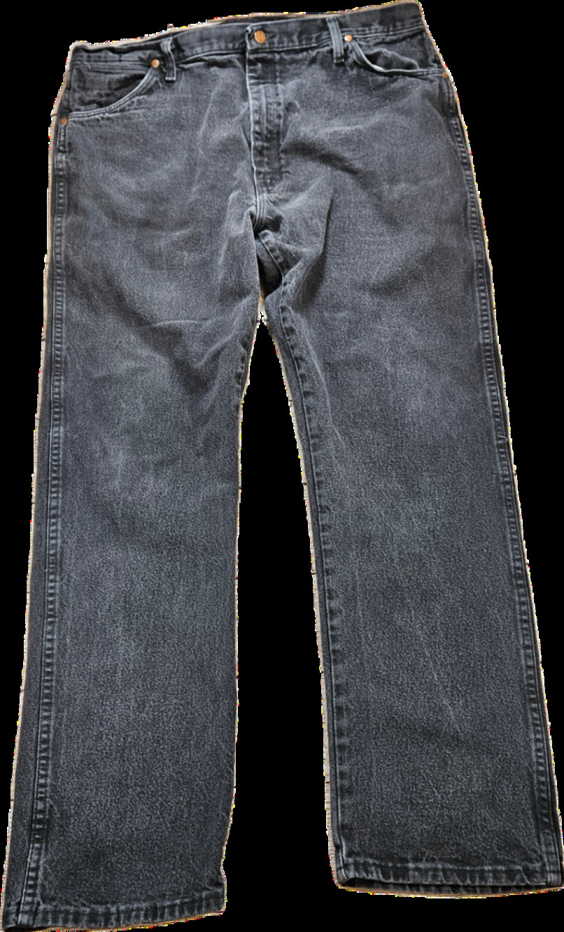 Wrangler 13MWZWK Jeans Men's Black Wash W40 L34 100% Cotton Straight Leg